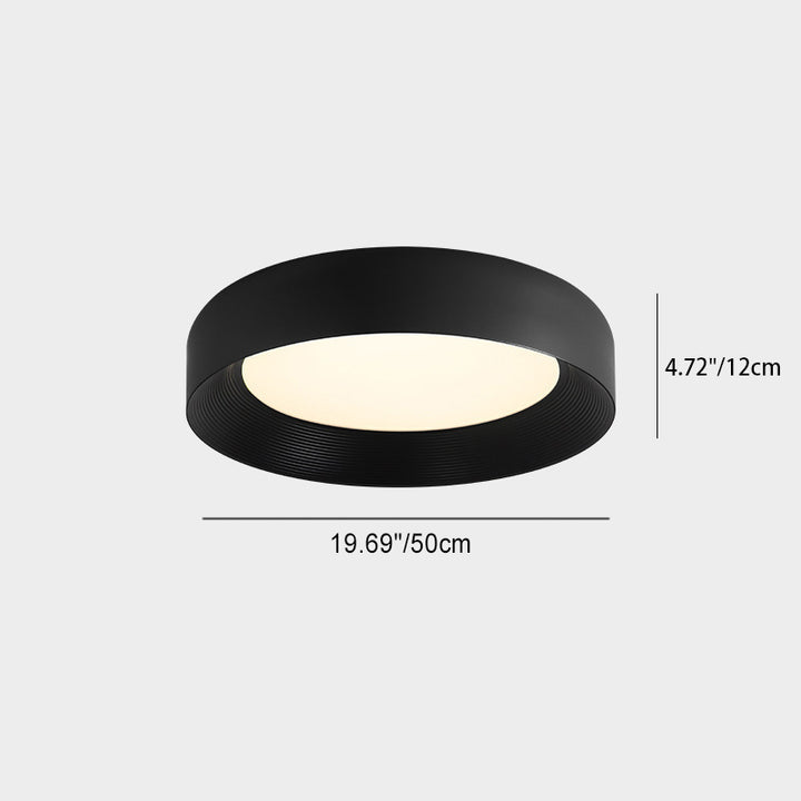 Luz de techo LED empotrada de hierro acrílico redonda minimalista moderna para dormitorio 