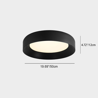 Luz de techo LED empotrada de hierro acrílico redonda minimalista moderna para dormitorio 