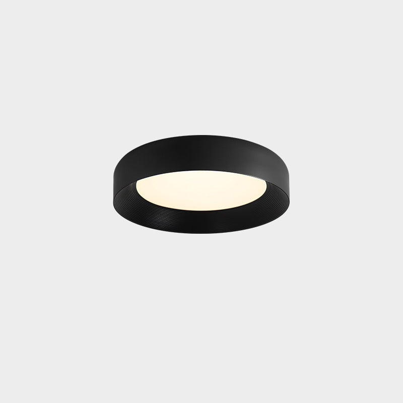 Luz de techo LED empotrada de hierro acrílico redonda minimalista moderna para dormitorio 