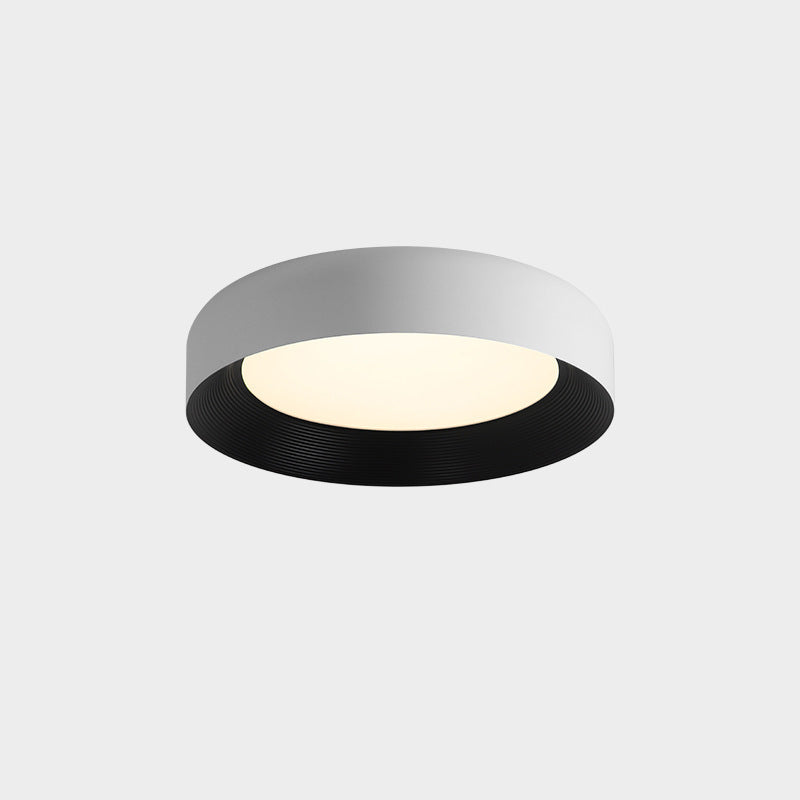Luz de techo LED empotrada de hierro acrílico redonda minimalista moderna para dormitorio 
