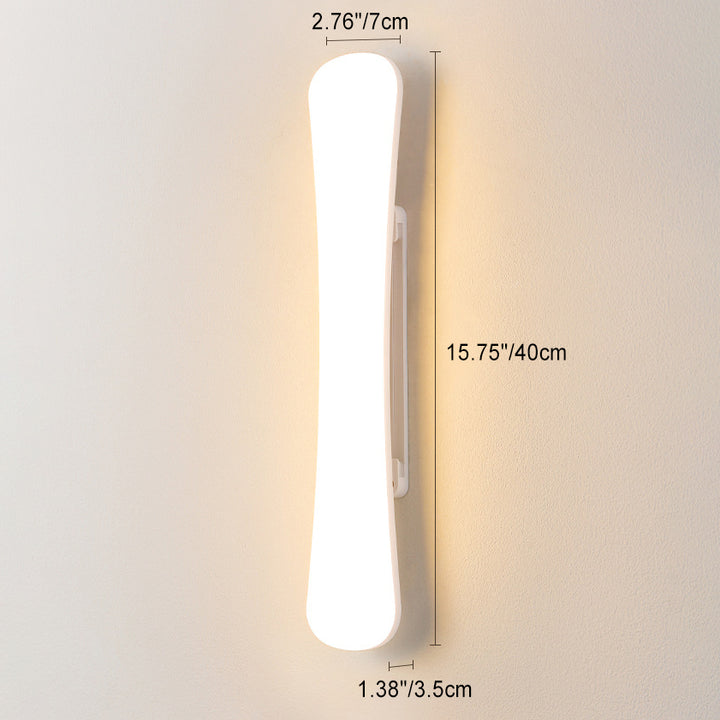Applique murale à LED en bande ABS PP Modern Simplicity pour salon 