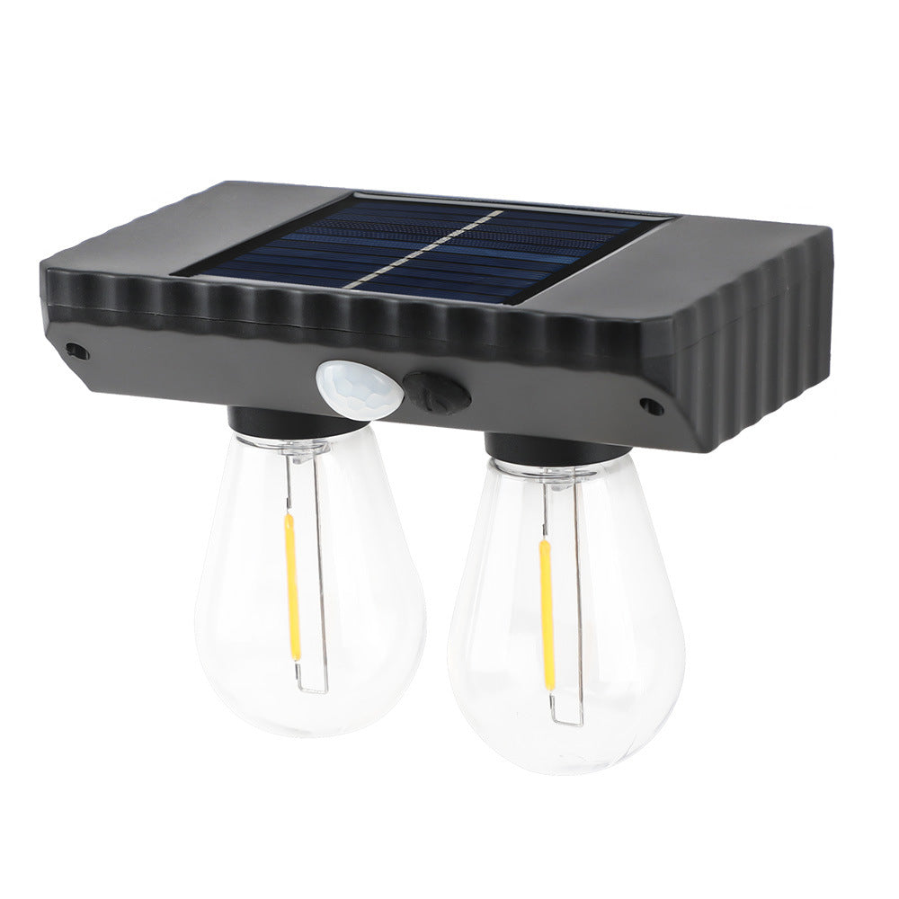 Lampe murale LED avec capteur humain, ampoule PET ABS étanche à l&