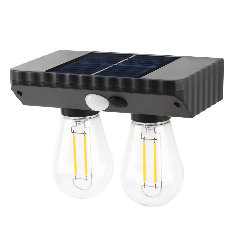 Lampe murale LED avec capteur humain, ampoule PET ABS étanche à l&