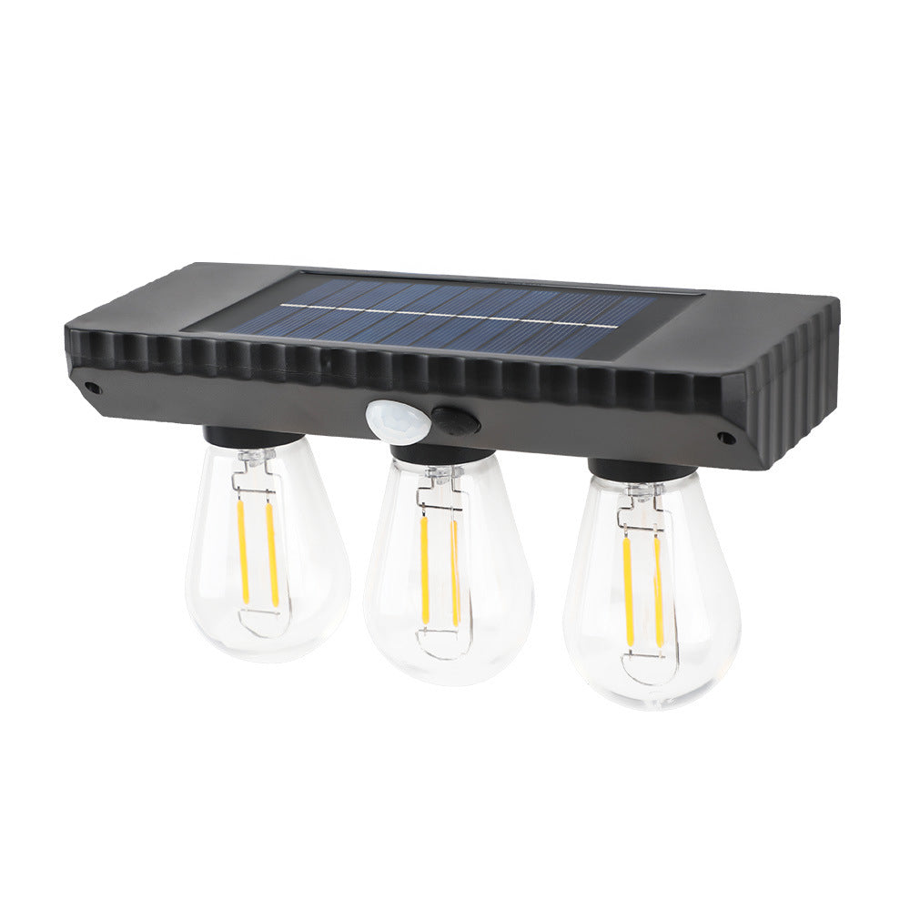 Lampe murale LED avec capteur humain, ampoule PET ABS étanche à l&