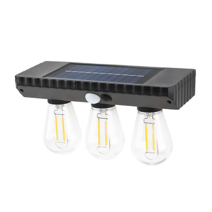 Lampe murale LED avec capteur humain, ampoule PET ABS étanche à l&