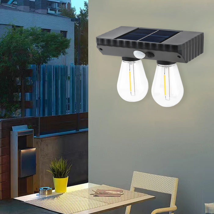 Lampe murale LED avec capteur humain, ampoule PET ABS étanche à l&