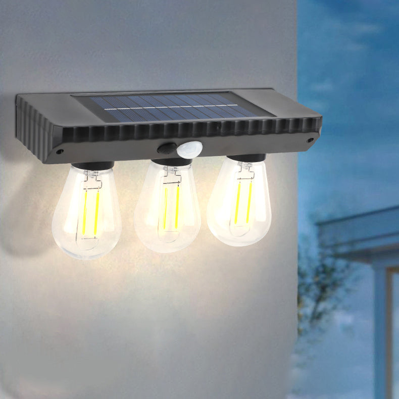 Lampe murale LED avec capteur humain, ampoule PET ABS étanche à l&