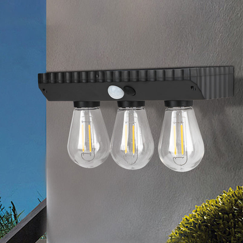 Lampe murale LED avec capteur humain, ampoule PET ABS étanche à l&