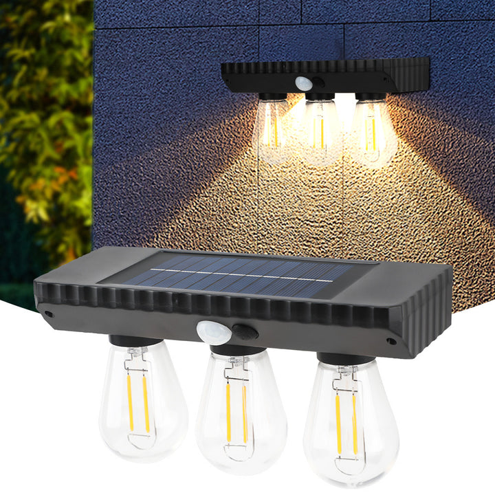 Lampe murale LED avec capteur humain, ampoule PET ABS étanche à l&