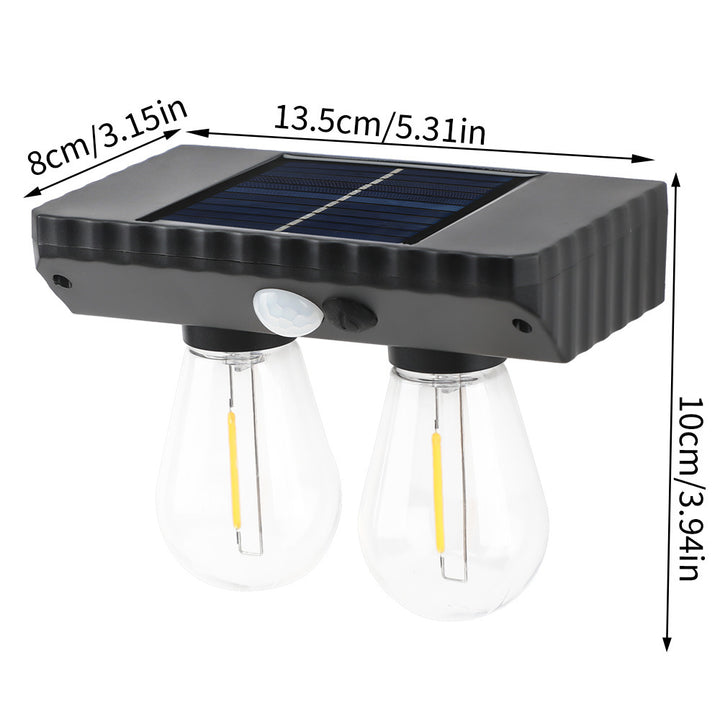 Lampe murale LED avec capteur humain, ampoule PET ABS étanche à l&