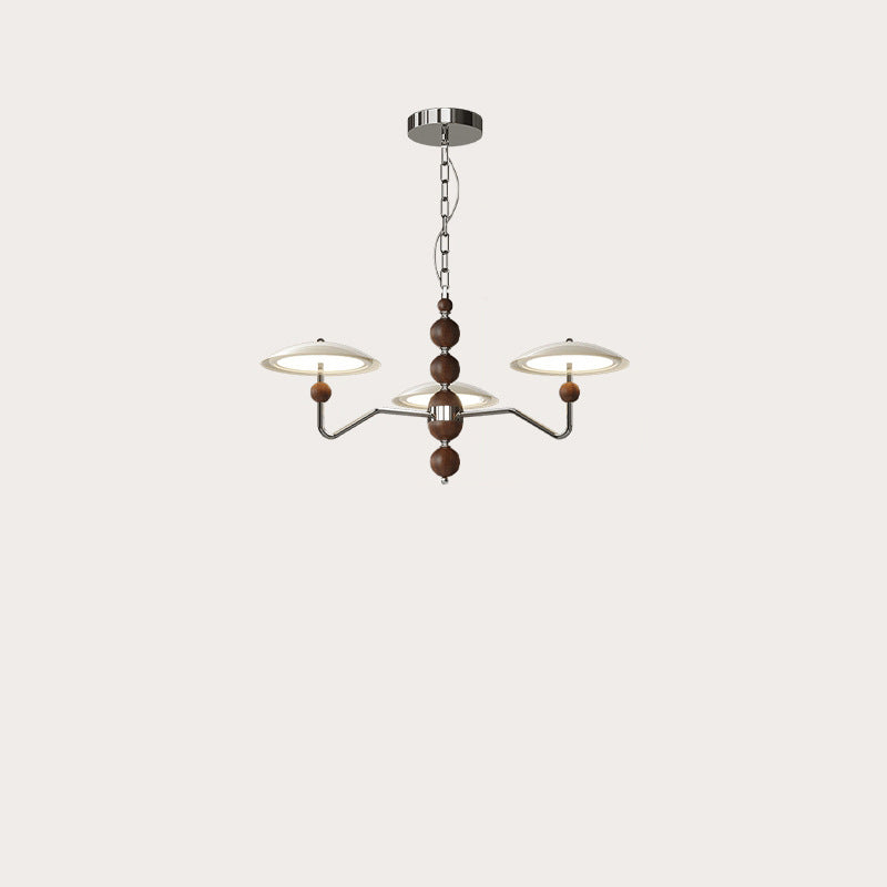 Zeitgenössische Retro Eisen Aluminium Acryl Sternspur Fliegende Untertasse LED Kronleuchter Für Wohnzimmer 