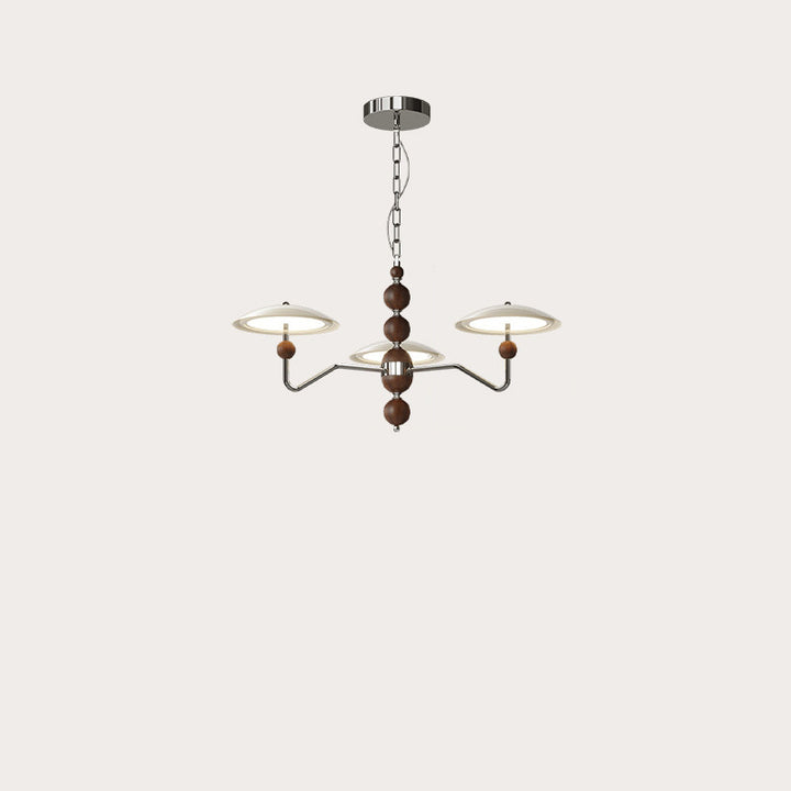 Zeitgenössische Retro Eisen Aluminium Acryl Sternspur Fliegende Untertasse LED Kronleuchter Für Wohnzimmer 