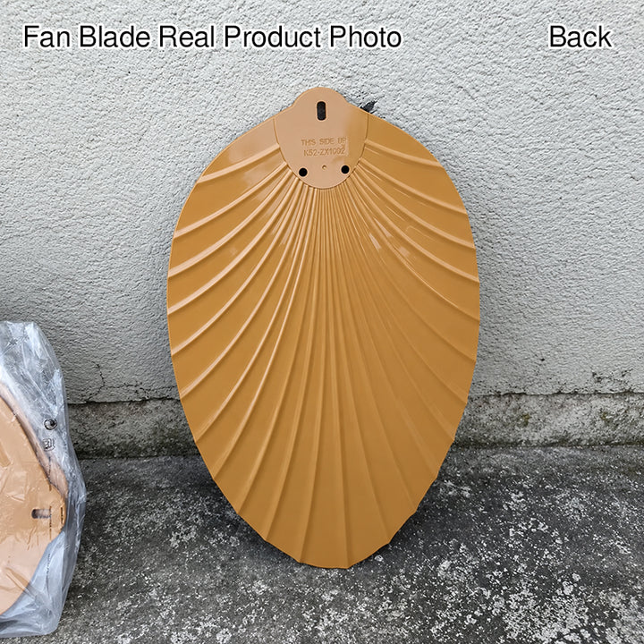 Ventilateur de plafond avec lumière LED et tiges de descente en ABS acrylique rond contemporain rétro feuille de bananier pour salon 