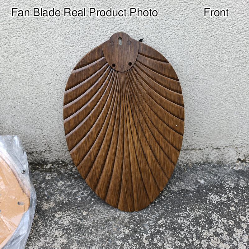 Ventilateur de plafond avec lumière LED et tiges de descente en ABS acrylique rond contemporain rétro feuille de bananier pour salon 