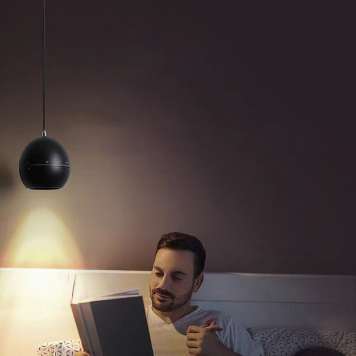 Lámpara colgante LED ajustable de enfoque levantable de aluminio de simplicidad moderna para mesita de noche 