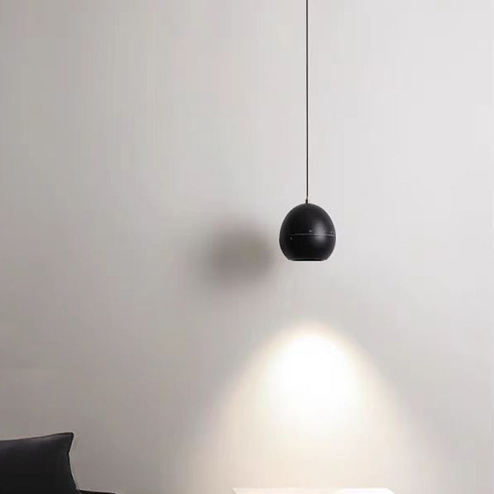 Lámpara colgante LED ajustable de enfoque levantable de aluminio de simplicidad moderna para mesita de noche 