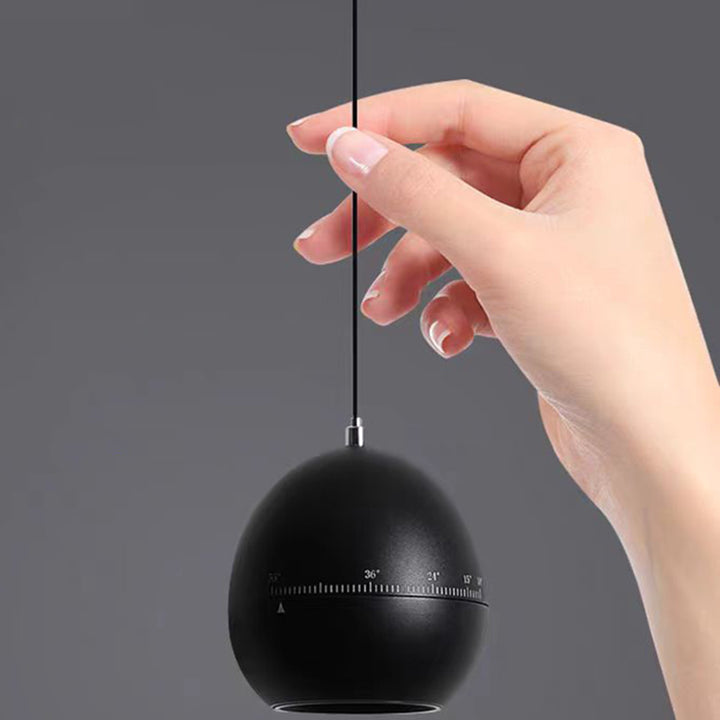 Lámpara colgante LED ajustable de enfoque levantable de aluminio de simplicidad moderna para mesita de noche 