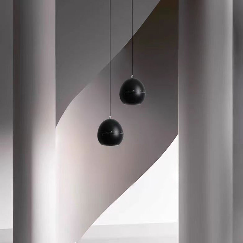 Lámpara colgante LED ajustable de enfoque levantable de aluminio de simplicidad moderna para mesita de noche 