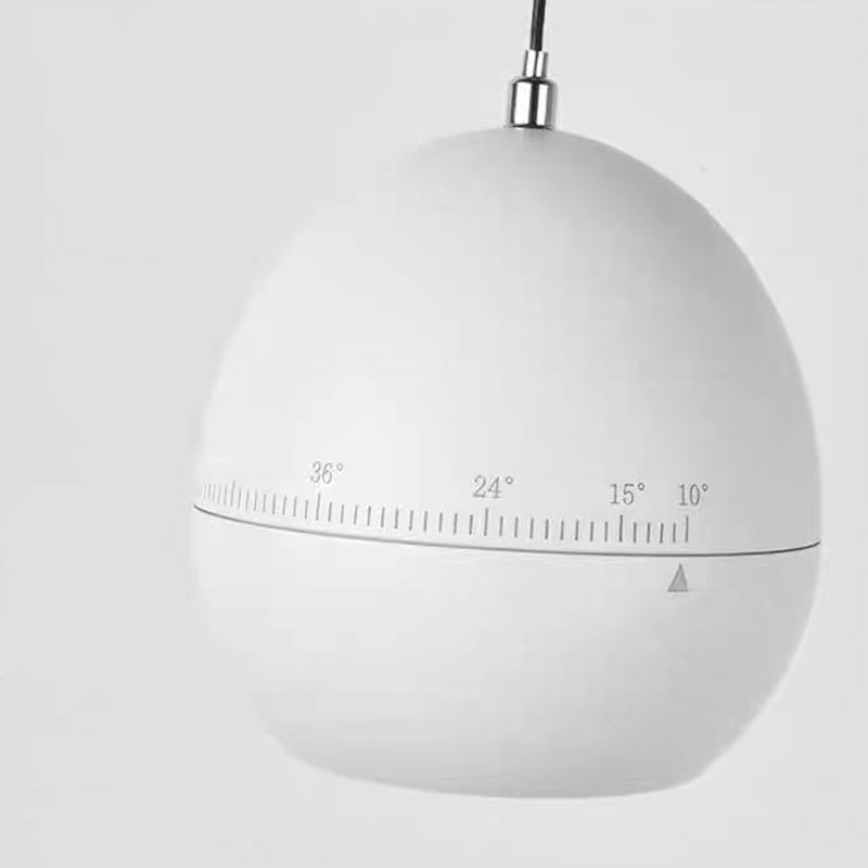 Lámpara colgante LED ajustable de enfoque levantable de aluminio de simplicidad moderna para mesita de noche 