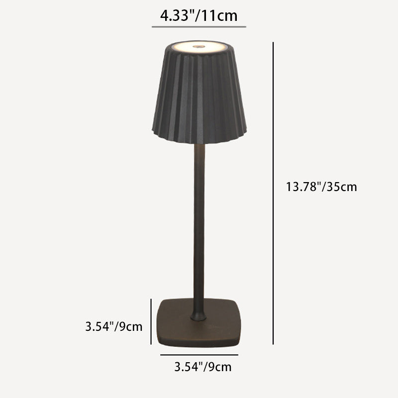 Zeitgenössische skandinavische wiederaufladbare Eisen-Acryl-Faltzylinder-LED-Tischlampe Nachtlicht für Schlafzimmer 