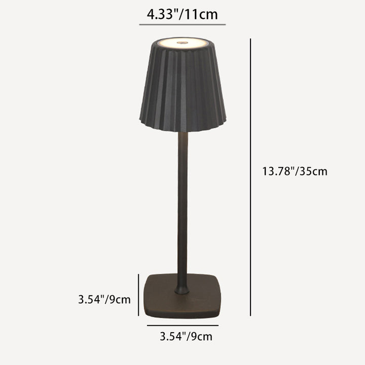 Zeitgenössische skandinavische wiederaufladbare Eisen-Acryl-Faltzylinder-LED-Tischlampe Nachtlicht für Schlafzimmer 