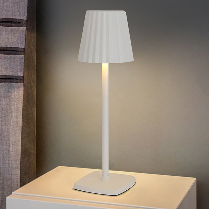 Zeitgenössische skandinavische wiederaufladbare Eisen-Acryl-Faltzylinder-LED-Tischlampe Nachtlicht für Schlafzimmer 