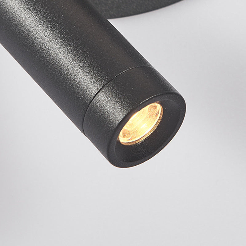 Moderne Einfachheit Eisen Aluminium Acryl Rund Quadrat Spotlight LED Wandleuchte für das Bett 