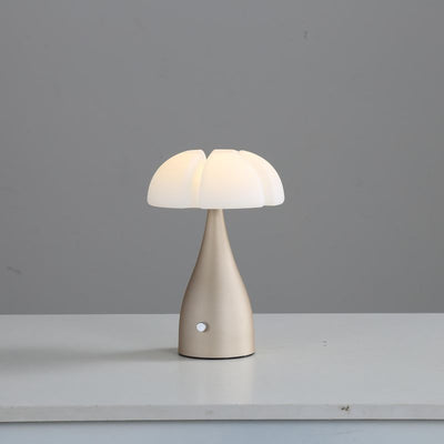 مصباح طاولة LED على شكل قبة سحاب من الحديد والبلاستيك الإبداعي المعاصر للغرفة النوم 