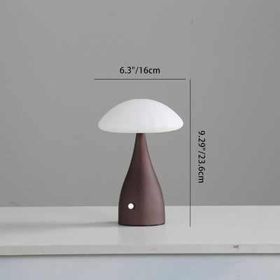 مصباح طاولة LED على شكل قبة سحاب من الحديد والبلاستيك الإبداعي المعاصر للغرفة النوم 