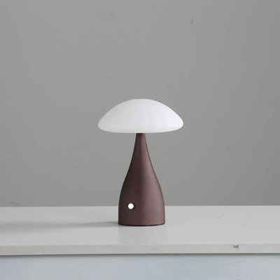 مصباح طاولة LED على شكل قبة سحاب من الحديد والبلاستيك الإبداعي المعاصر للغرفة النوم 