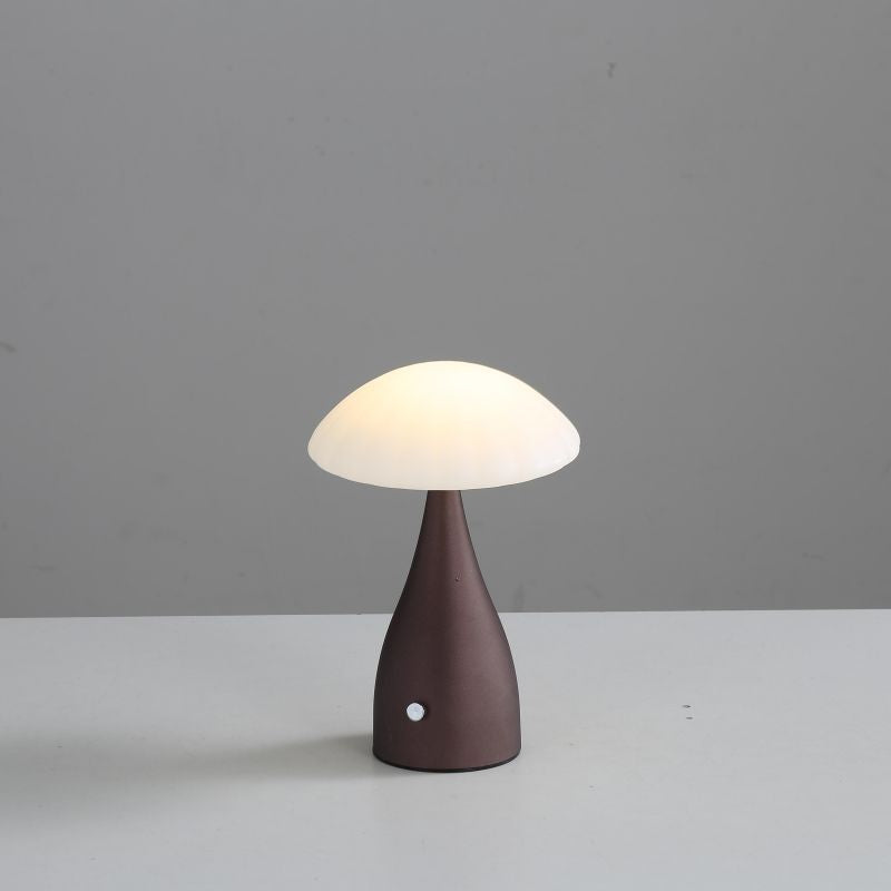 مصباح طاولة LED على شكل قبة سحاب من الحديد والبلاستيك الإبداعي المعاصر للغرفة النوم 