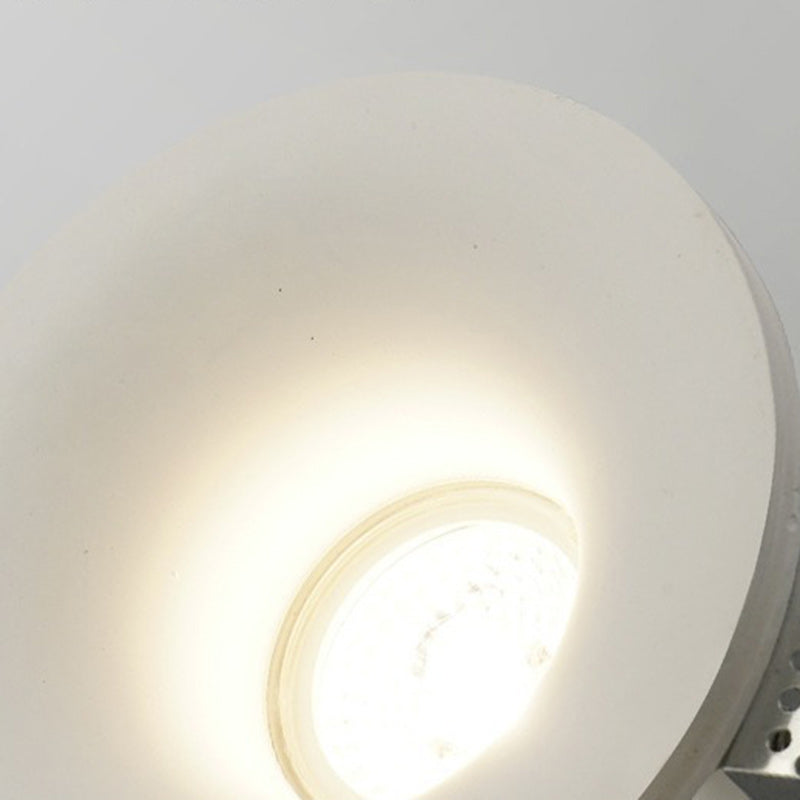 Moderner minimalistischer runder quadratischer Gipseingebetteter Strahler 1-Licht-Deckenleuchte für das Wohnzimmer 