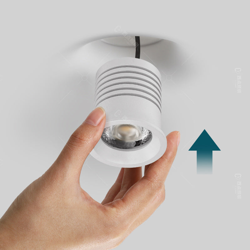 Moderner minimalistischer runder quadratischer Gipseingebetteter Strahler 1-Licht-Deckenleuchte für das Wohnzimmer 