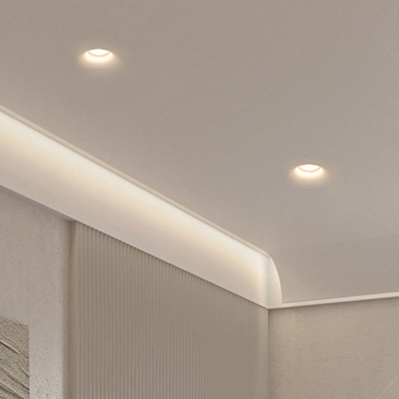 Moderner minimalistischer runder quadratischer Gipseingebetteter Strahler 1-Licht-Deckenleuchte für das Wohnzimmer 