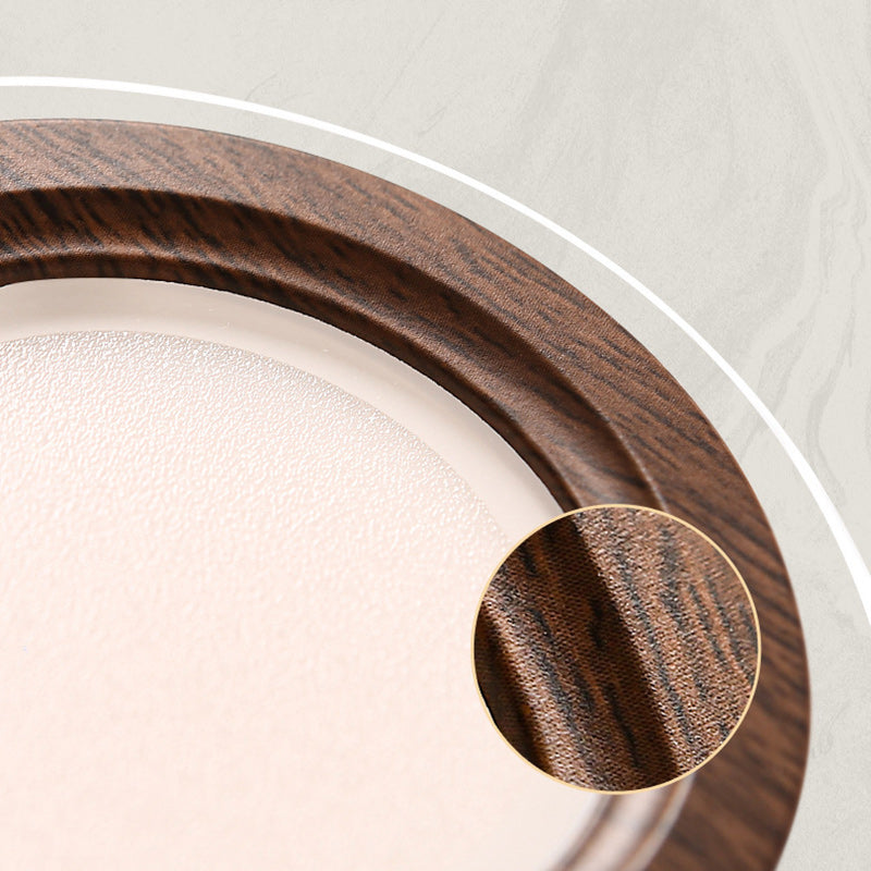 Plafonnier encastré LED en verre PMMA en aluminium rond traditionnel chinois pour salon 