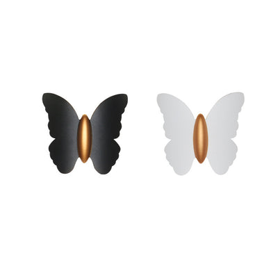 Applique murale LED en aluminium étanche et créative contemporaine avec papillon pour patio extérieur 