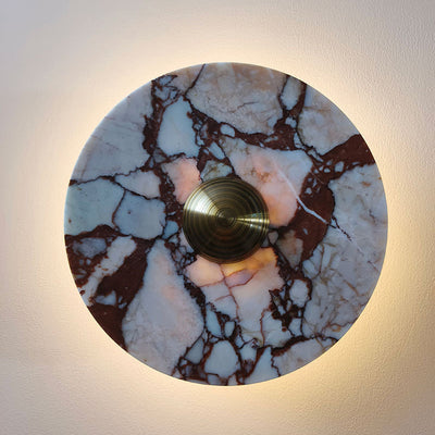 Traditionelle französische Marmor-Aluminium-LED-Wandleuchte für das Bett 