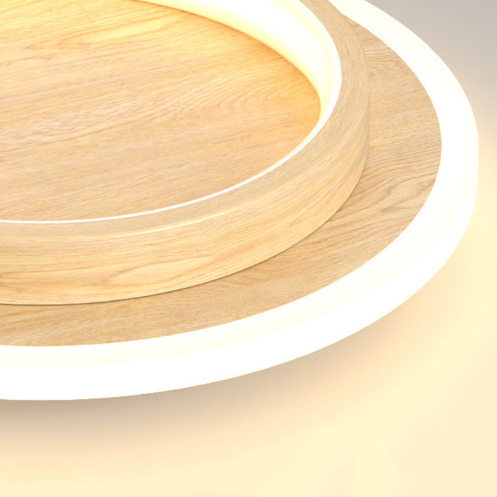 Contemporary Scandinavian Iron Acrylic Round Square LED Flush Mount Ceiling Light For Hallway