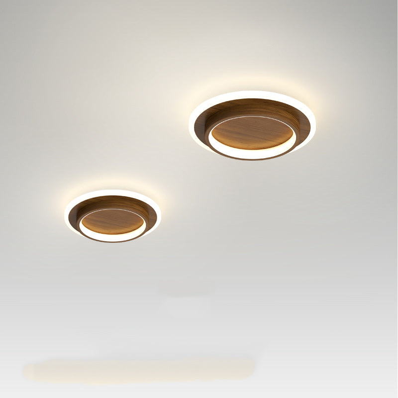 Zeitgenössische skandinavische Eisen-Acryl-Runde Quadrat LED-Deckenleuchte für den Flur 