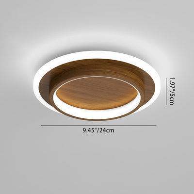 Zeitgenössische skandinavische Eisen-Acryl-Runde Quadrat LED-Deckenleuchte für den Flur 