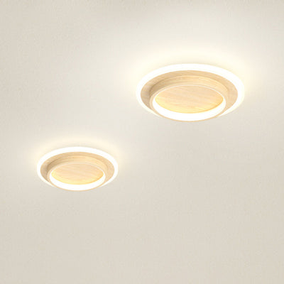 Zeitgenössische skandinavische Eisen-Acryl-Runde Quadrat LED-Deckenleuchte für den Flur 