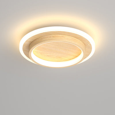 Zeitgenössische skandinavische Eisen-Acryl-Runde Quadrat LED-Deckenleuchte für den Flur 