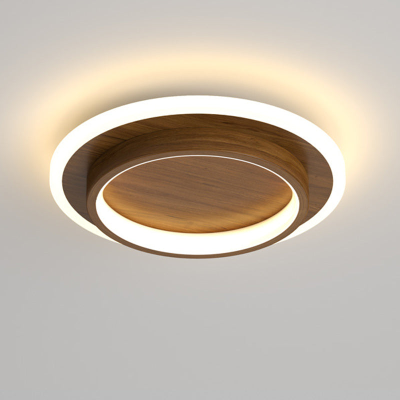 Zeitgenössische skandinavische Eisen-Acryl-Runde Quadrat LED-Deckenleuchte für den Flur 