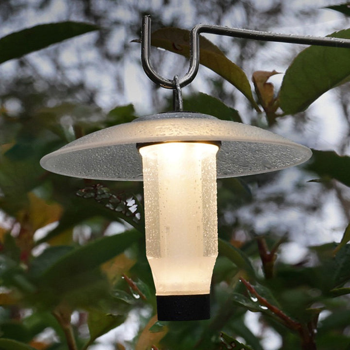 Moderne Einfachheit Wiederaufladbare Wasserdichte Zylinder Aluminiumlegierung Gummi PC LED Außenleuchte Für Garten 