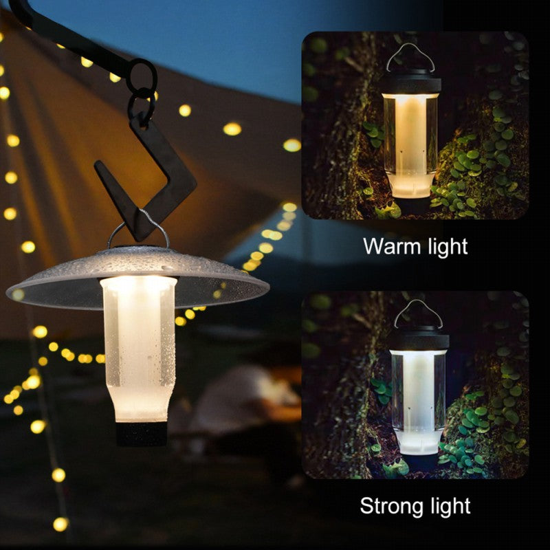 Moderne Einfachheit Wiederaufladbare Wasserdichte Zylinder Aluminiumlegierung Gummi PC LED Außenleuchte Für Garten 