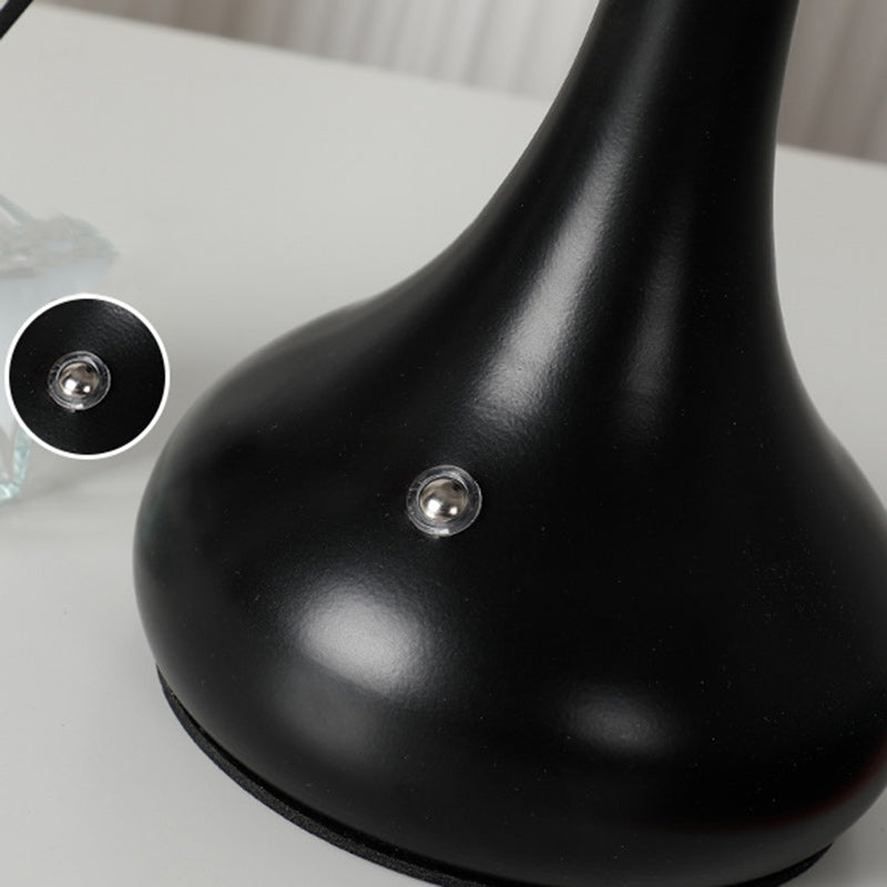 Lampe de table à 1 lumière avec abat-jour en tissu rechargeable en forme de cylindre floral traditionnel français, veilleuse pour table de chevet 