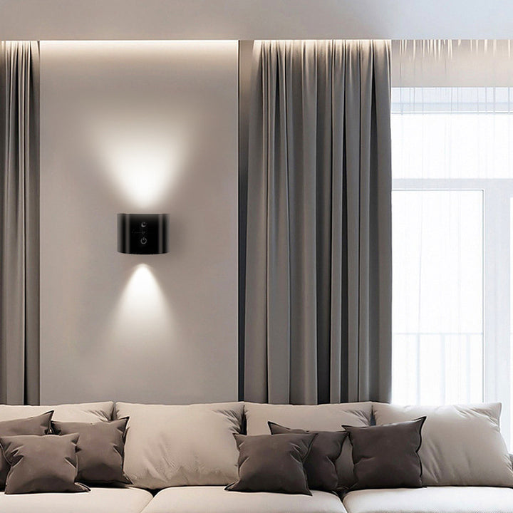 Moderne Minimalistische Wiederaufladbare Zylinder Magnetische ABS PC LED Wandleuchte Nachttischlampe Für das Bett 