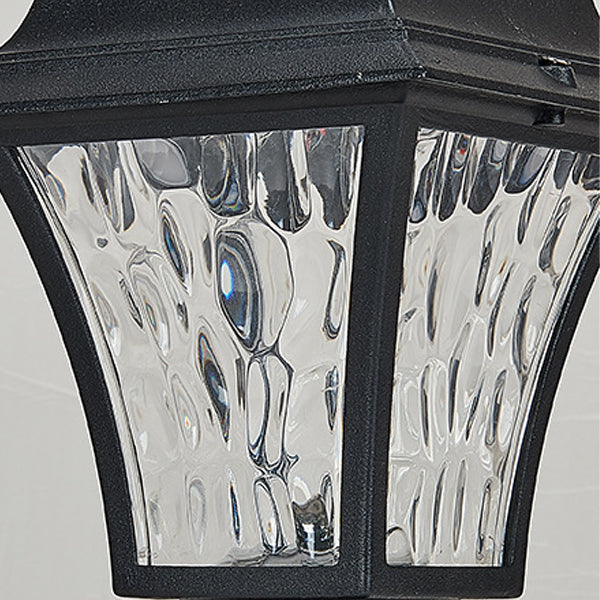 Zeitgenössische Retro Solar Wasserdichte Aluminium Glas Wellenzylinder LED Außenleuchte Landschaftsbeleuchtung für Garten 