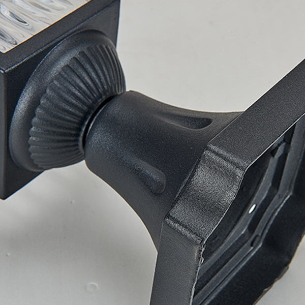 Zeitgenössische Retro Solar Wasserdichte Aluminium Glas Wellenzylinder LED Außenleuchte Landschaftsbeleuchtung für Garten 