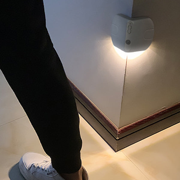 モダンアールデコ充電式人感センサーマグネットABSアクリルキャッスルLEDウォールスコンスランプナイトライト廊下用 